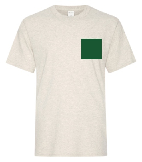 Sample of vinyl application on a sleeve of a shirt