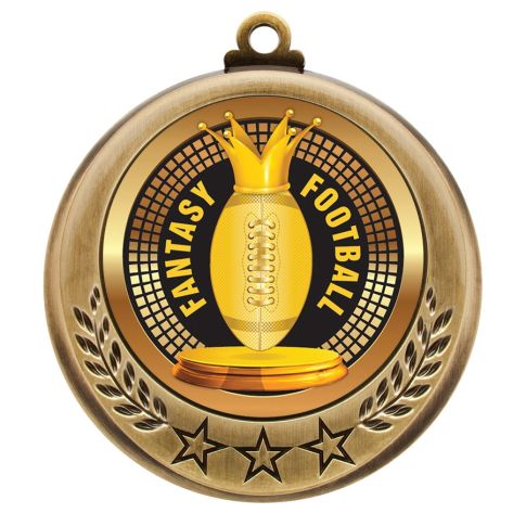 Spectrum Fantasy Football Medal in Gold