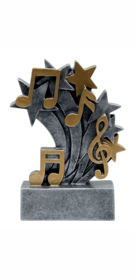 Arts Star Blast Music Resin Trophy