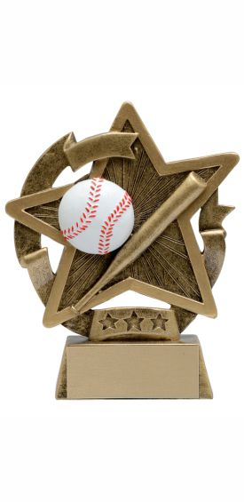 Baseball Star Gazer Resin Trophy