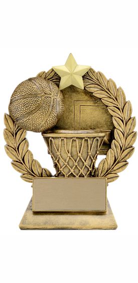 Basketball Garland Resin Trophy