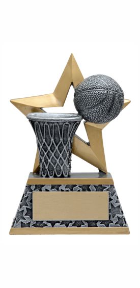 Basketball Rock Star Resin Trophy