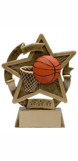 Basketball Star Gazer Resin Trophy