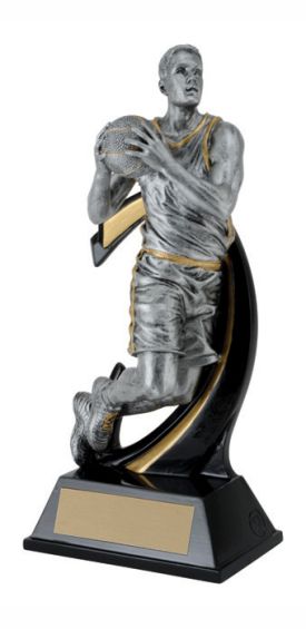 Basketball Wave Resin Trophy