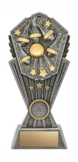 Bowling 5 Pin Cosmos Resin Trophy