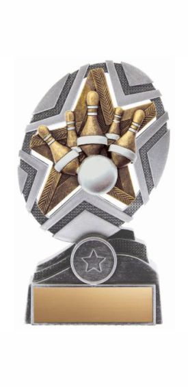 Bowling 5 Pin Pro Star Resin Trophy