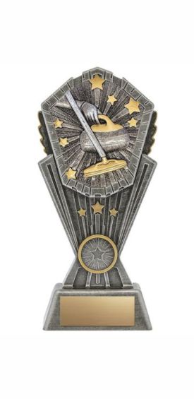 Curling Cosmos Resin Trophy