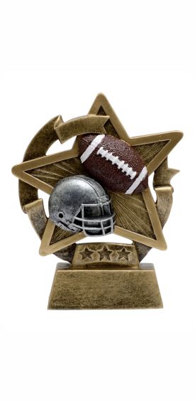 Football Star Gazer Resin Trophy