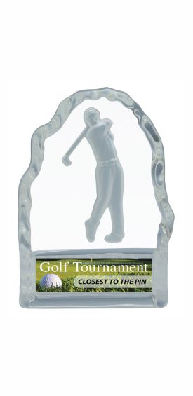 Golf Ice Berg Male Golfer Trophy
