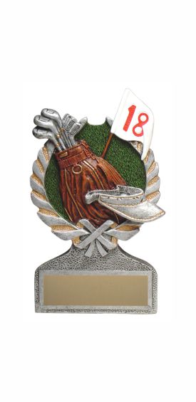 Golf Vintage Wreath Trophy
